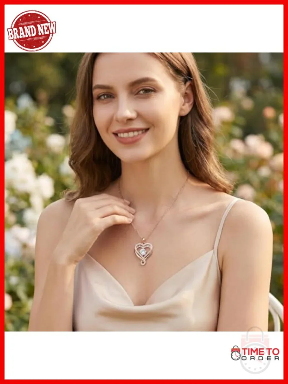 S925 Sterling Silver Infinity Heart Pendant Necklace